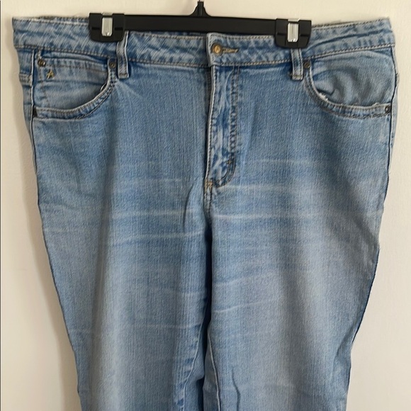 Aura light blue distressed Denim Jeans western wrangler - Picture 6 of 8